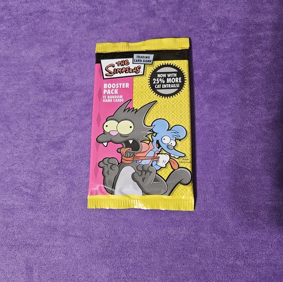 the simpsons Other - The Simpsons Trading Card Game Booster Pack CCG TCG Itchy & Scratchy New!